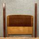Art Deco period bed in marquetry of Loupe and Lemon tree around 1925