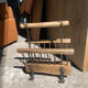 Brutalist magazine rack