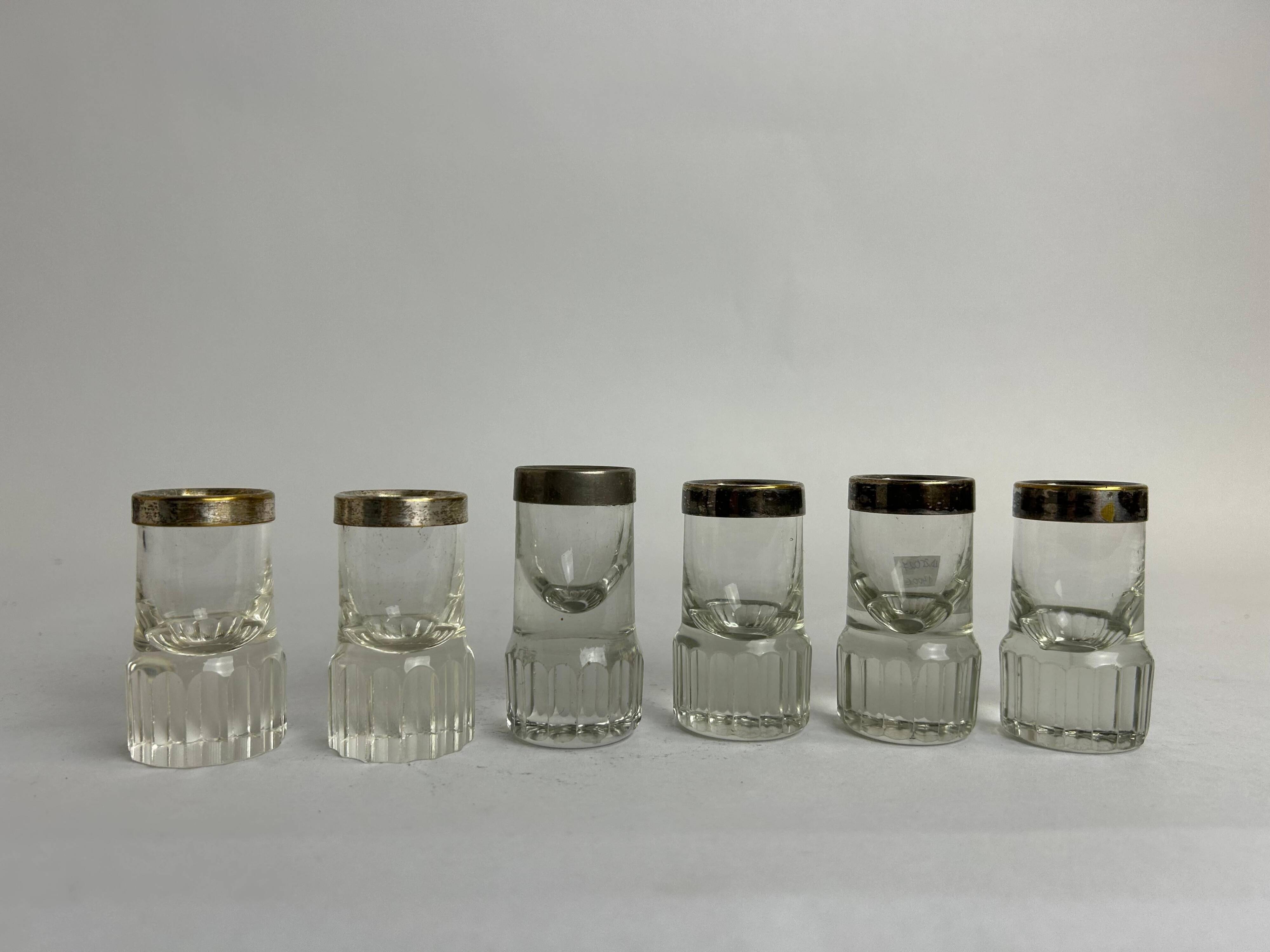 Ensemble de 6 verres à liqueur par Adolf Loos pour Bakalowits & Söhne