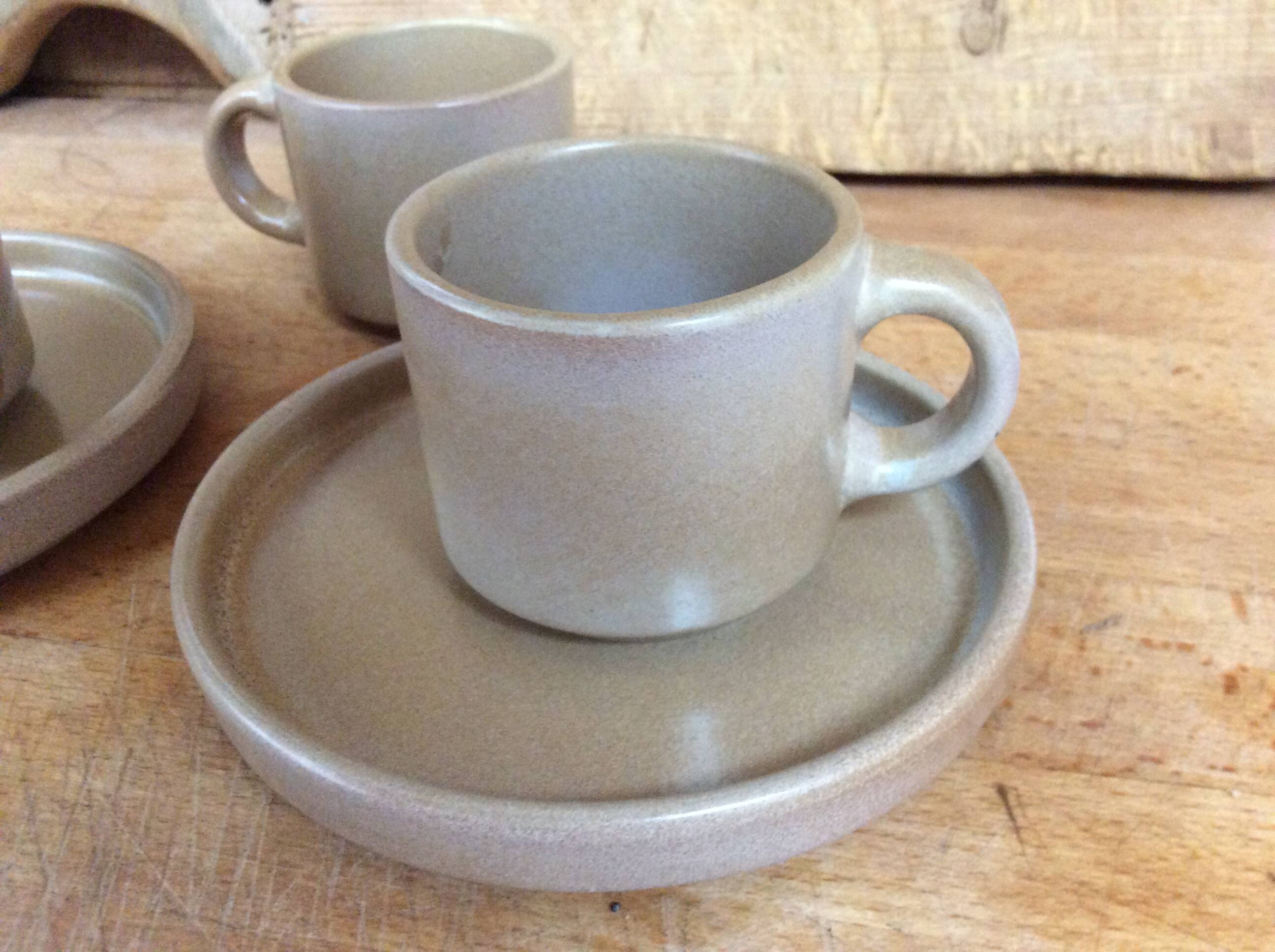 Stoneware coffee cups