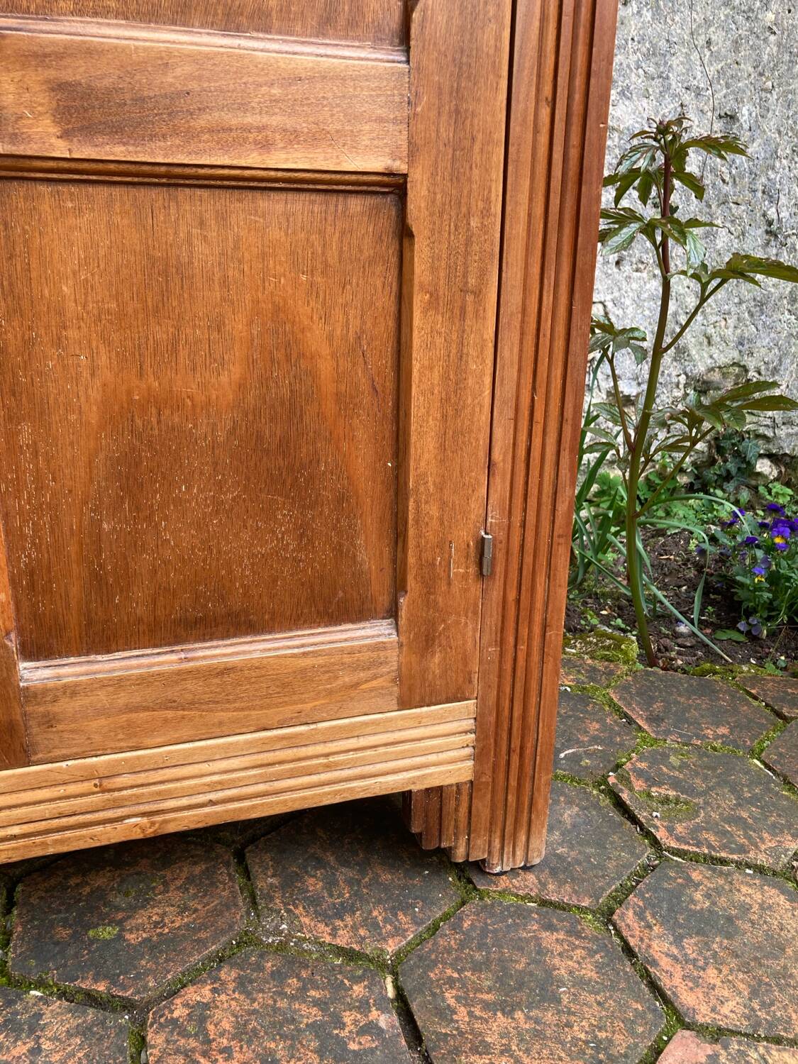 Small antique wardrobe in Art Deco style