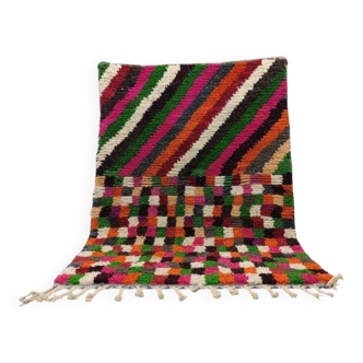 Handmade multicolored Moroccan rug 200cm x 300cm