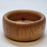 Vintage Scandinavian Turned Wood Empty Pocket Bowl