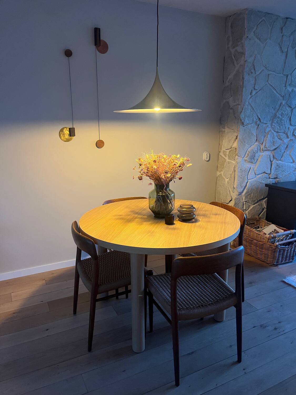 Vintage Fog & Mørup Semi pendant (60cm) - brass version