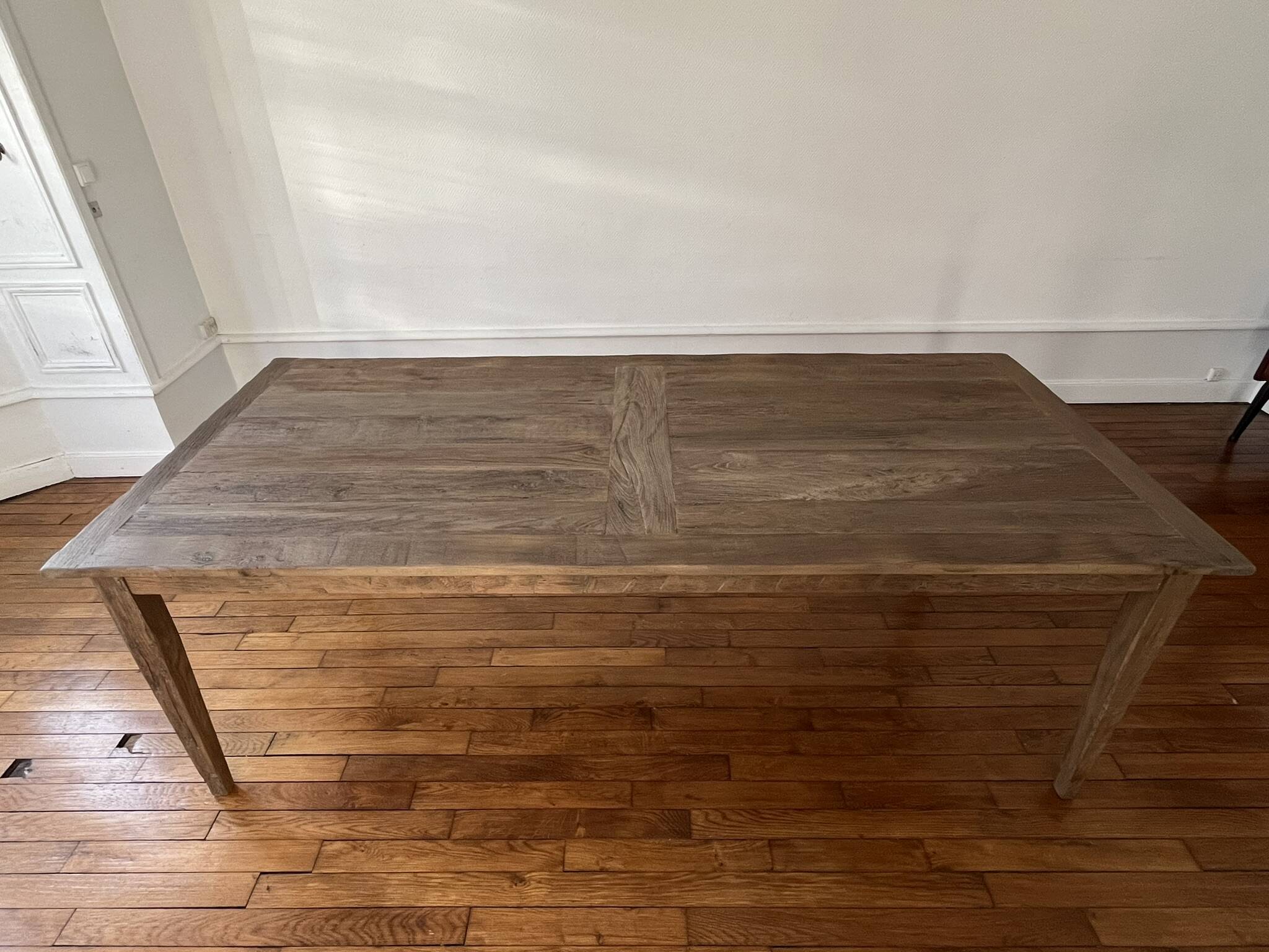 Farm table in solid oak Provence - 250 cm in length