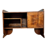 Art Deco shelf in wood and burl