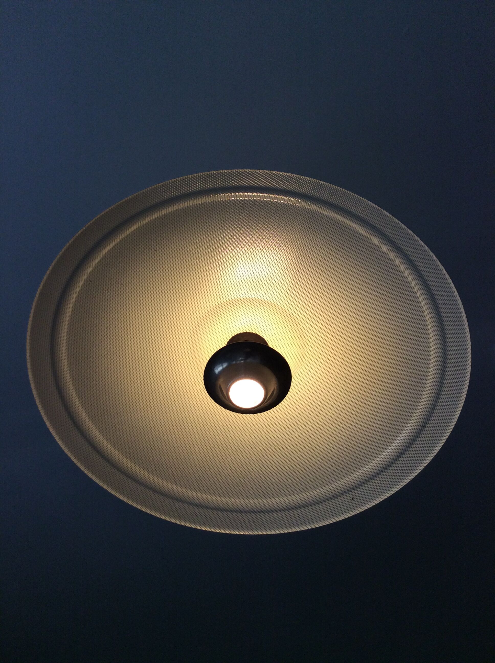 Suspension of the 70s in perforated metal