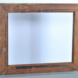 Old wooden frame, gilded stucco