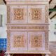 19th-century Renaissance Revival two-body cabinet: inspired by Monet's water lilies.