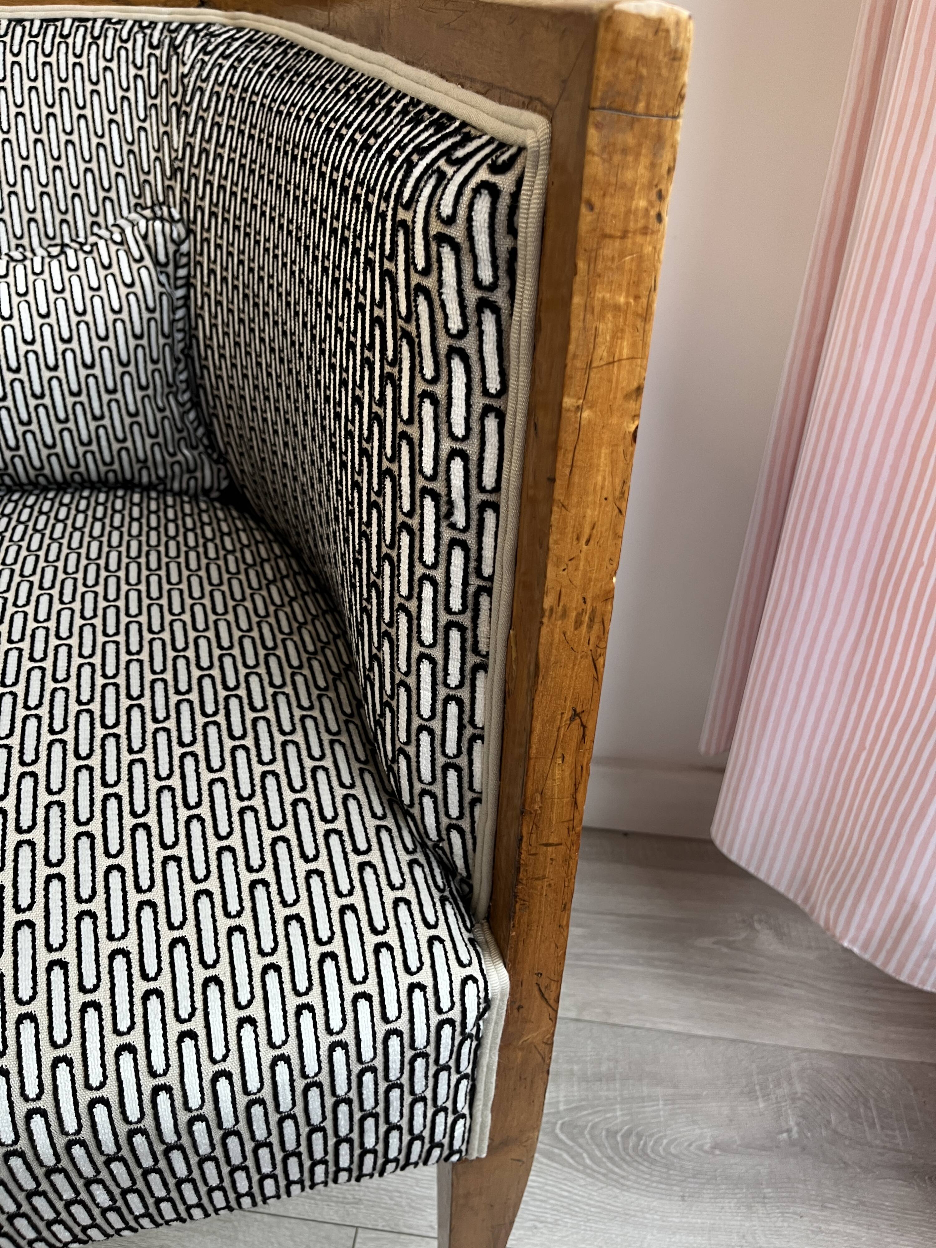 Art Deco Style Barrel Armchair