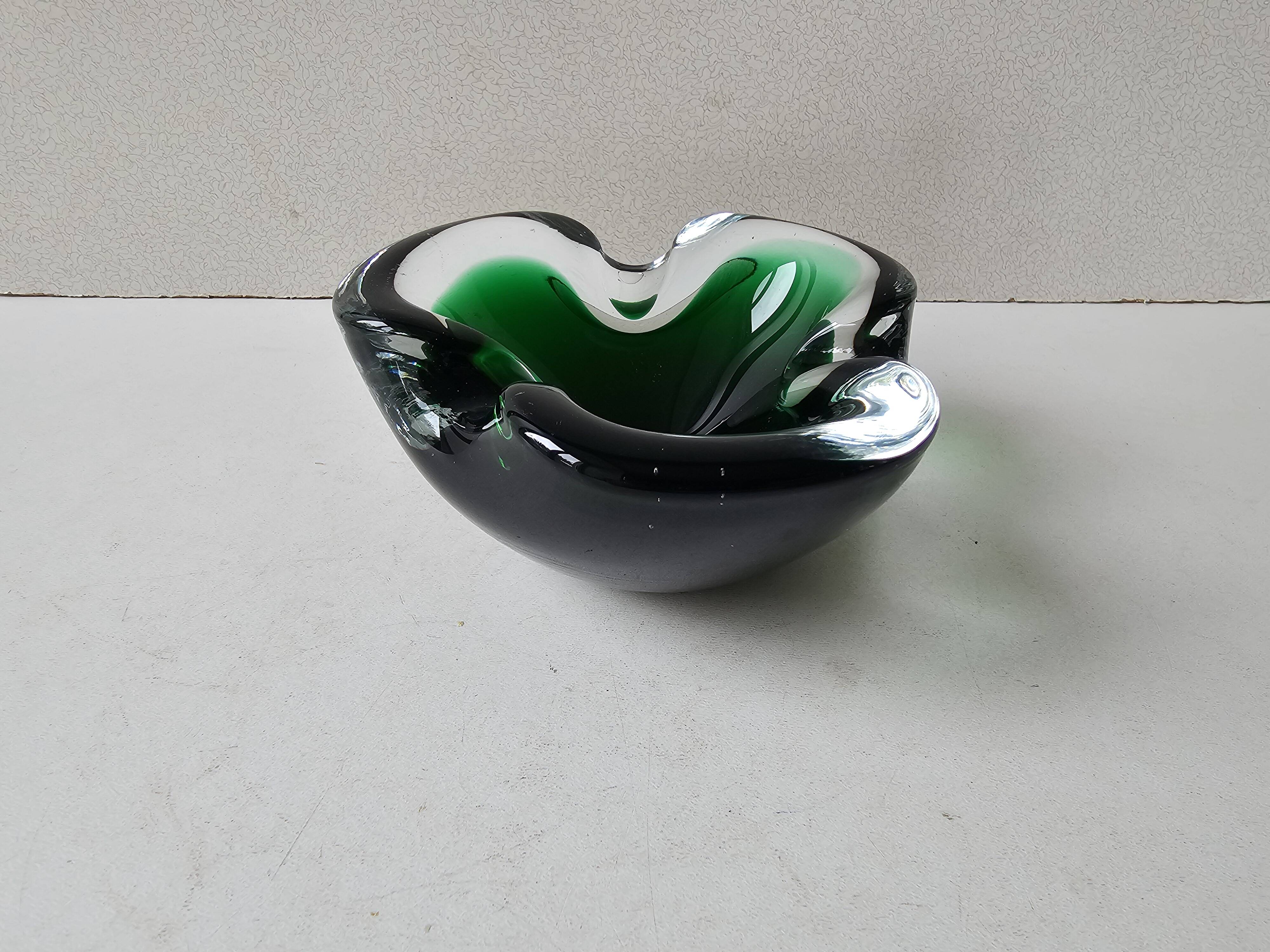 Murano Glass Ashtray Designed by Flavio Poli - 1960s