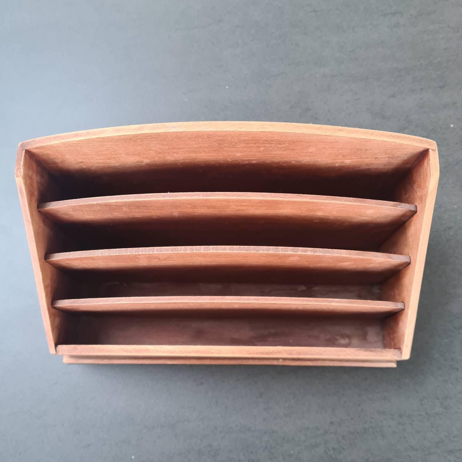 Wooden mail holder: vintage