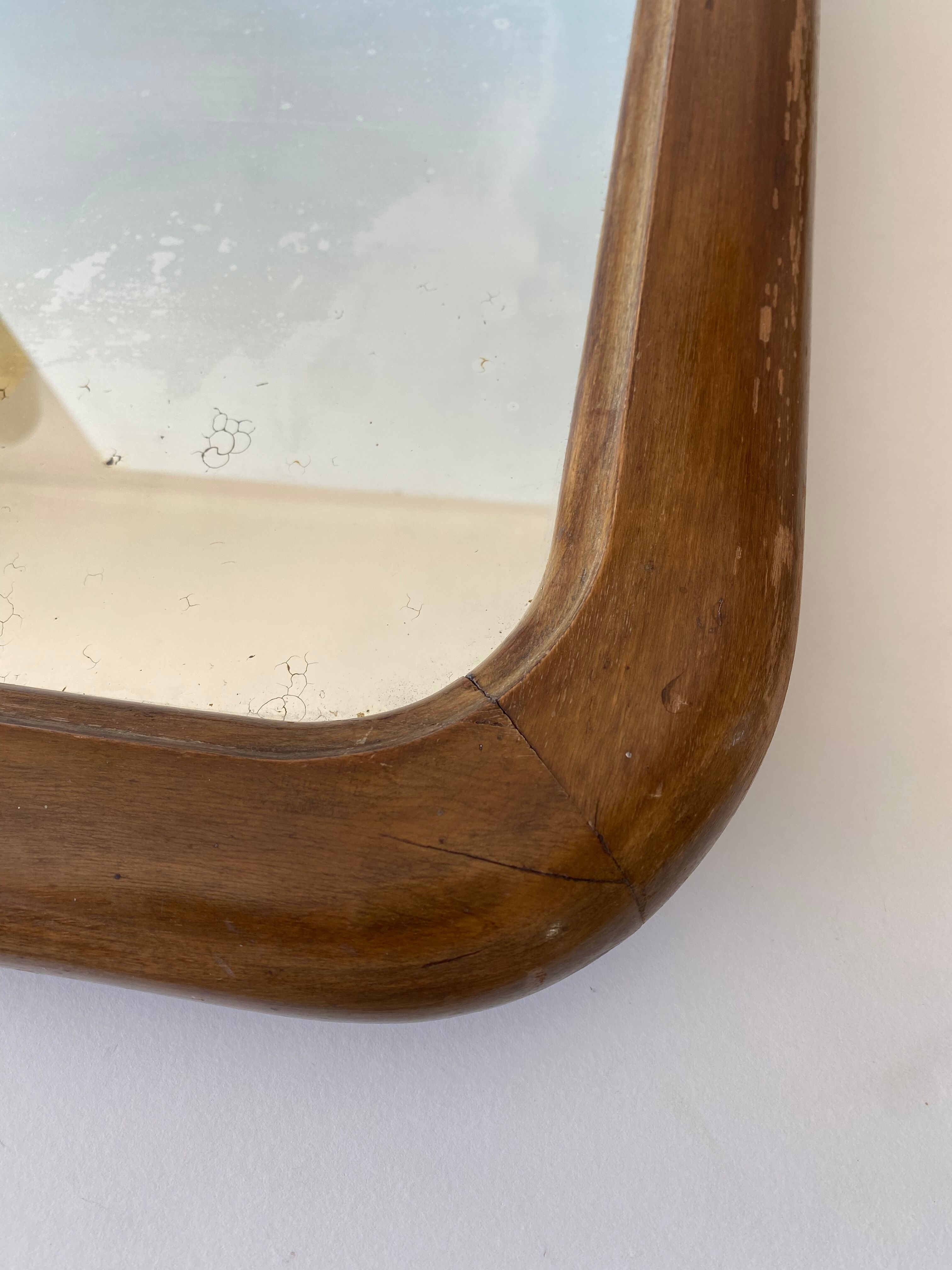 Old rectangular mirror