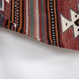 1970s vintage striped turkish oushak kilim runner 4'7" x 9'10"