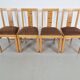 Arts and Crafts Dining Chairs, 1930s, Set of 4