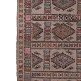 Vintage Turkish rug from Oushak, hand-woven 161x226 cm
