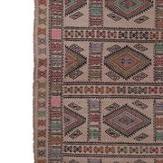 Tapis vintage turc de Oushak, tissé à la main 161x226 cm