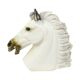 Large Classical Bust Parthenon Horse Greek Style Plaster 39cm