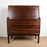 Secretary desk, Danish Rosewood by Arne Wahl Iversen for Branderup Mobelfabrik 1960.
