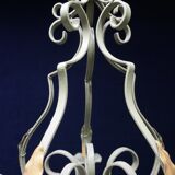 Chandelier. Polychrome metal.
