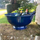 Large Nicolas Feuillatte Blue Champagne Ice Bucket Bowl, Signed