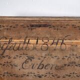 Ancien coffre de mariage peint à la main (Année 1846) #37
