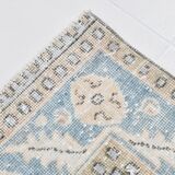 6x10 Pale Orange & Blue Vintage Rug 192x314Cm SK 21428