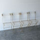 4 chaises pliantes « les invisibles » pour Marais international 1970