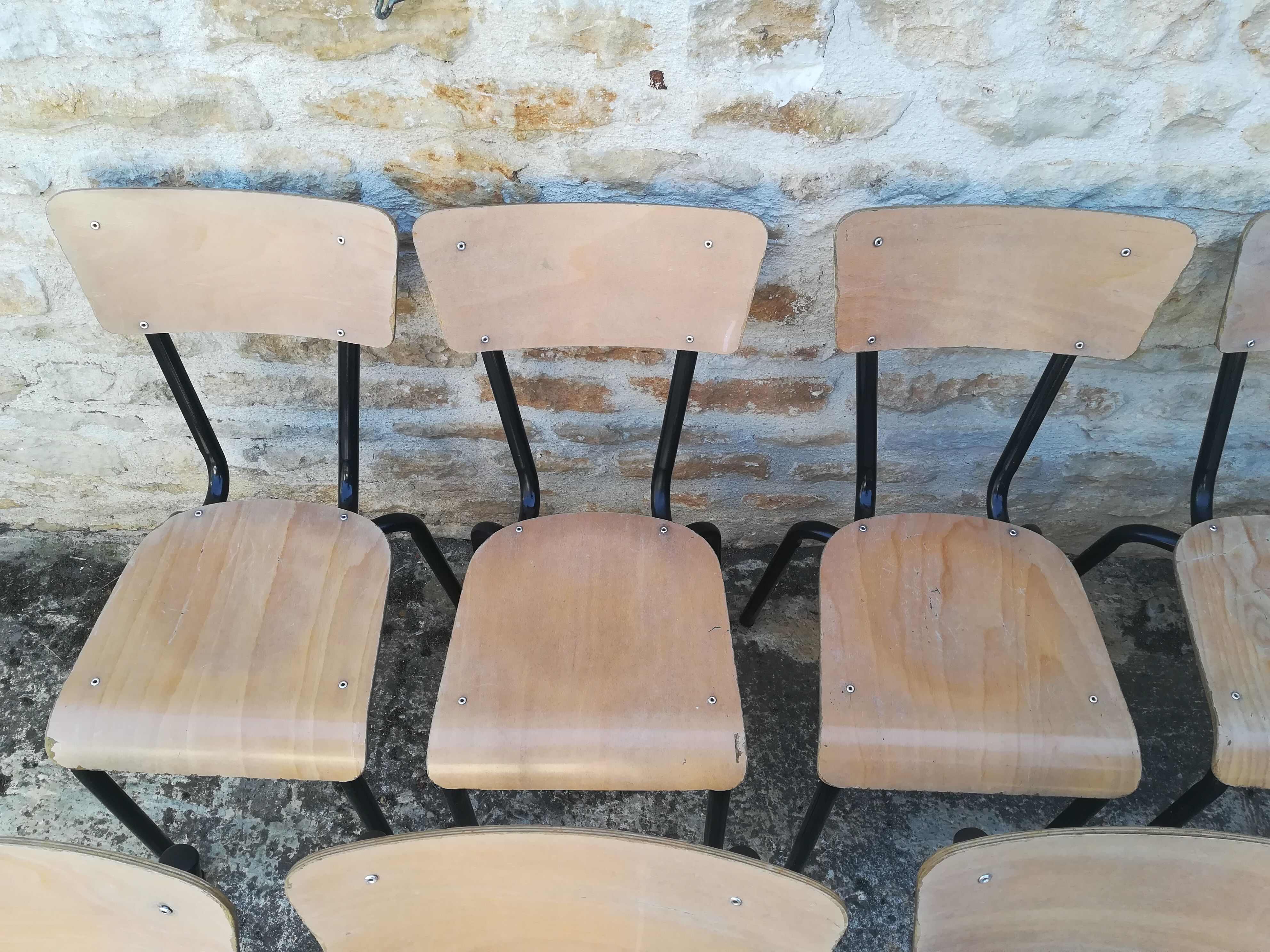 Vintage school chairs