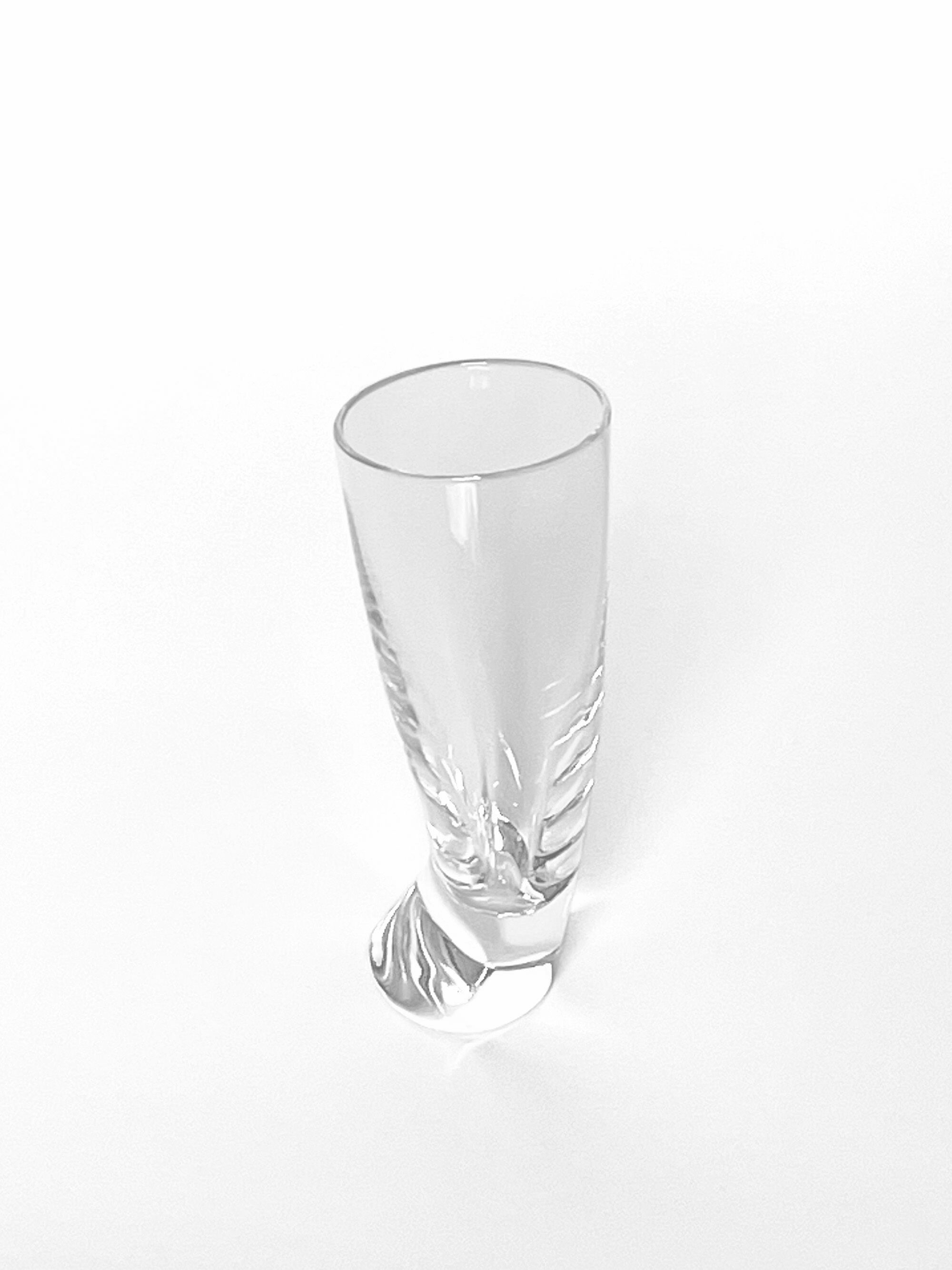 6 verres à liqueur 'Touch Glass' par Angelo Mangiarotti pour Cristalleria Colle 1991