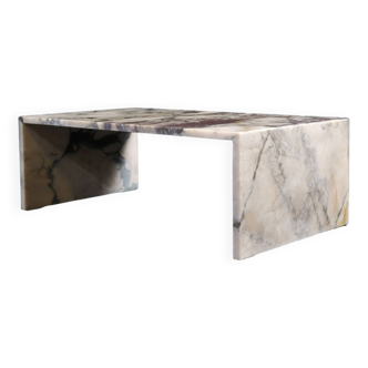 Table basse en marbre calacatta viola