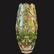 Large glass vase in Czech, lily flower model by Rudolfova Hut.