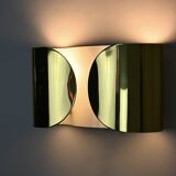 Golden Foglio wall lamp by Tobia & Afra Scarpa for Flos, 1960s