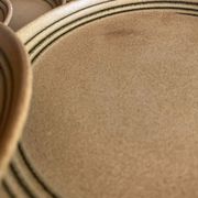 Set of 7 flat sandstone plates Sarreguemines