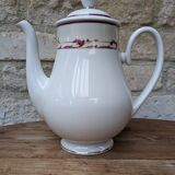 Cafetière en porcelaine Limoges Guy Degrenne échantillon avec dorure