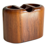 Vintage Teak Pencil Holder