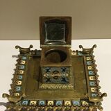 Old partitioned inkwell