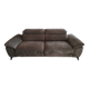 Newport 3-seater taupe microfibre sofa