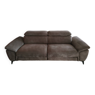 Canapé 3 places microfibre taupe Newport