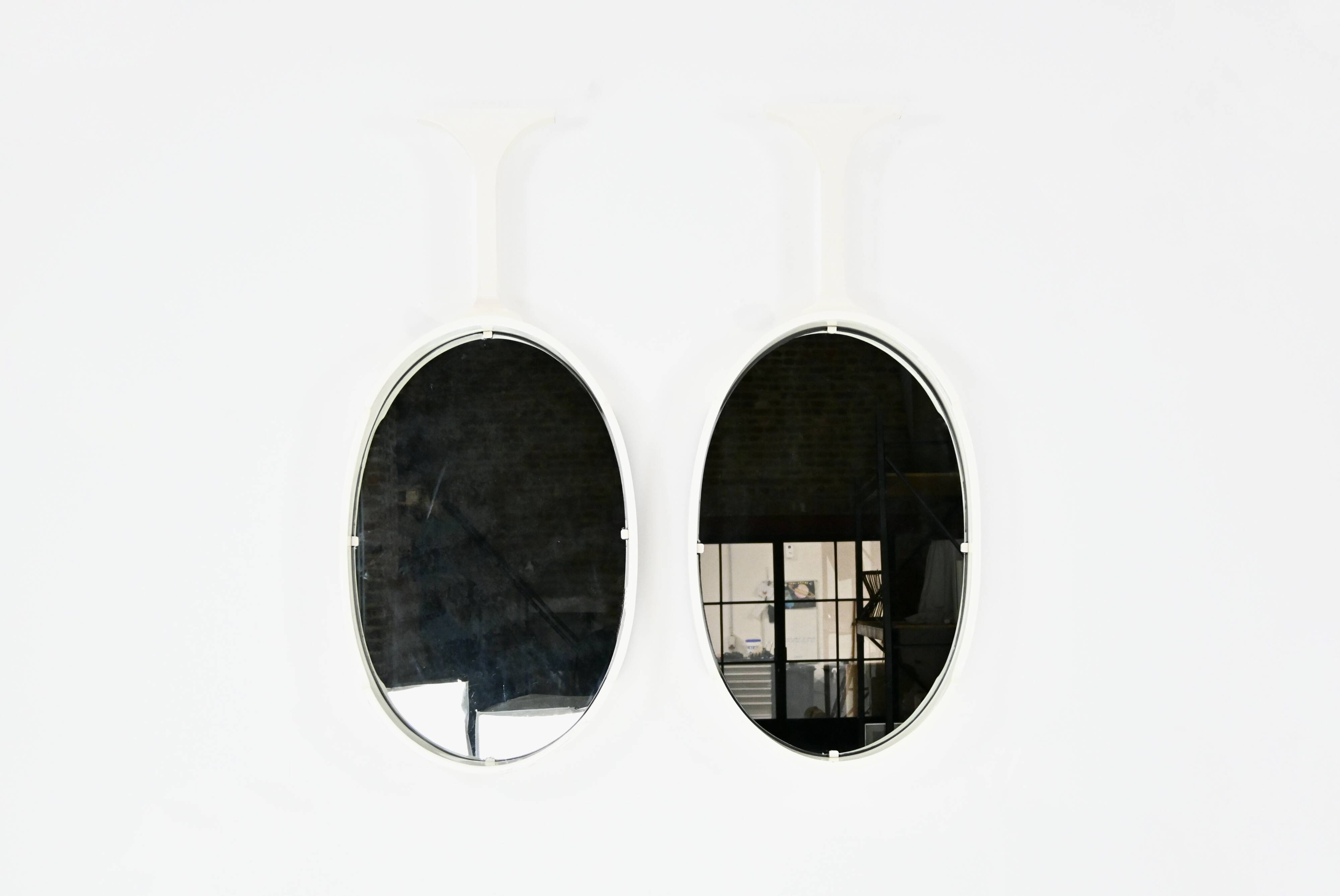 Pair of Italian mirrors, 1970s
