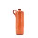 Vase bouteille orange en céramique, années 70