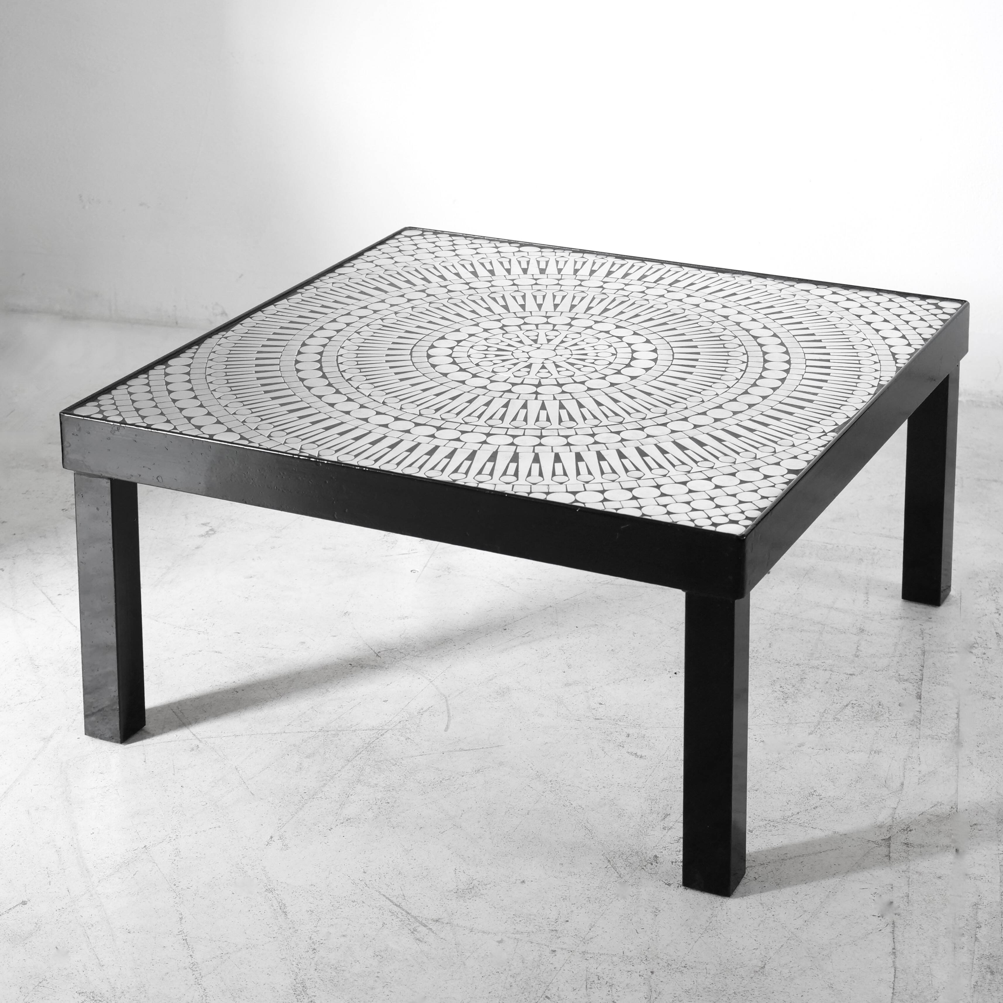 Coffee table by Raf Verjans, brutalist design, Belgium, 1970s
