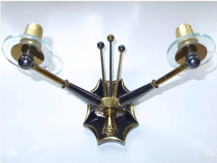 Pair of sputnik wall lights 1950