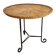 1950s side table with straw marquetry