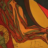 Surrealist Italian painting Crucifixion from the 20th century