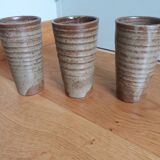 Glasses goblets stoneware cups