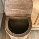 Bread hutch in oak wood and canning made in france 50s