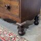 Victorian English commode from the 19th century in mahogany.