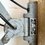 Applique murale industrielle grise à ciseaux, années 1960