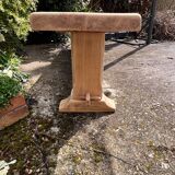 Solid wood bench